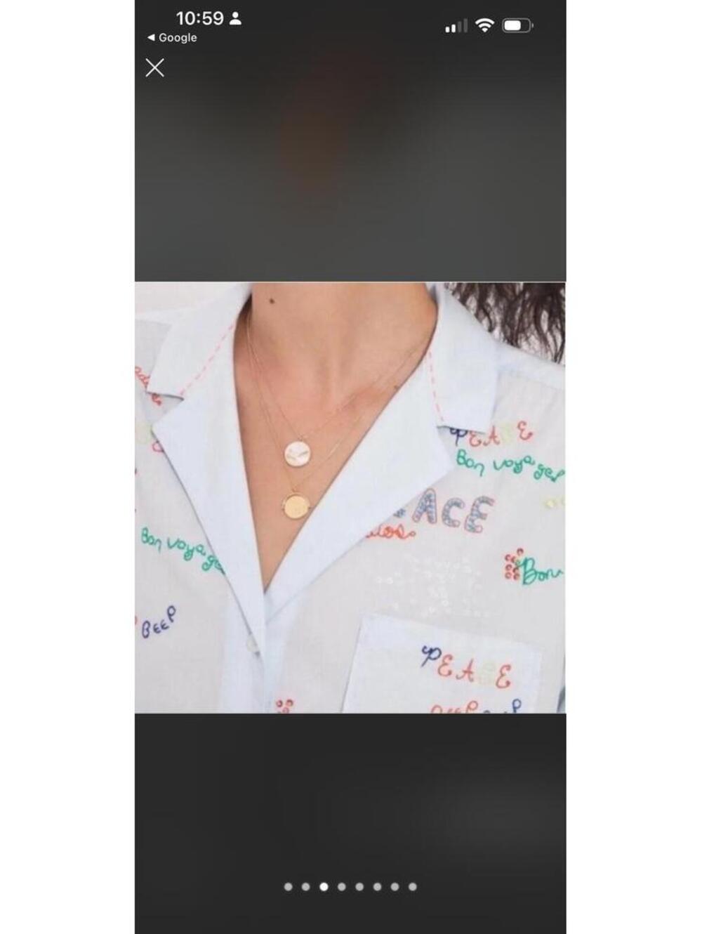 Anthropologie Maeve "Clarissa" High-Low Embroidered Button Down Shirt Size 4 - Picture 3 of 14
